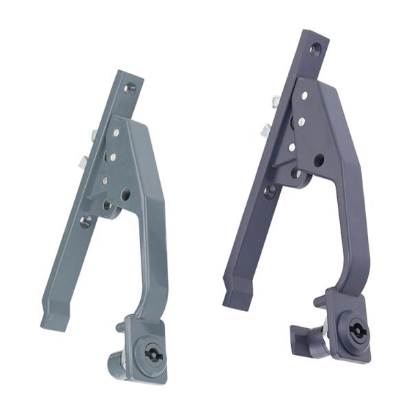 Low Voltage Switchgear Door Pull Handles Modern Design Black Powder Coated Surface