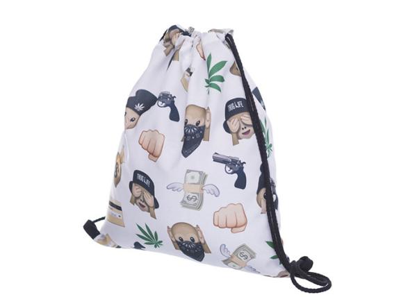 Buy Personalised Ladies Gym Drawstring Backpack Custom Cinch Sacks at wholesale prices