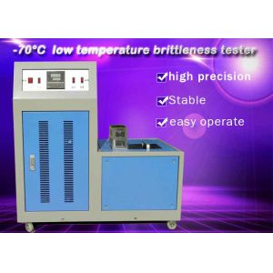 Low Temperature Brittleness Tester Rubber Testing Instruments High Performance