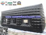 Black PVC Advertising Inflatable Cube Tent / Inflatable Party Tent Rental