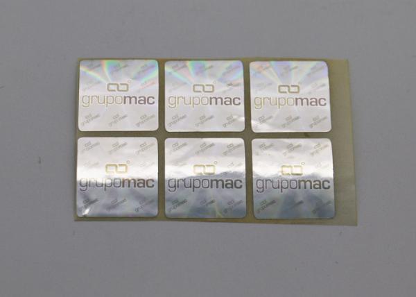 Buy Square Shape Laser Label Sticker Micro Text Eye Catching To Strengthen Brand Image at wholesale prices