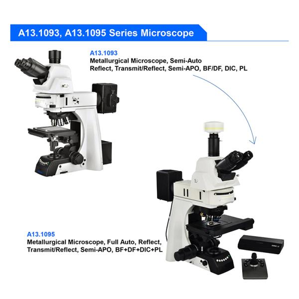 Full Auto Reflect Portable Metallurgical Microscope Semi APO BF+DF+DIC+PL A13.1095-R