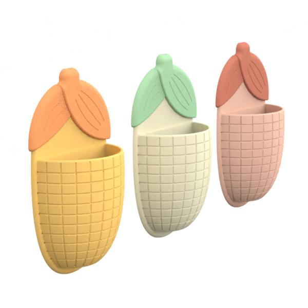 Convenient Suction Cup Bathroom Toothpaste Holder for Corn Storage and Cutlery Organization