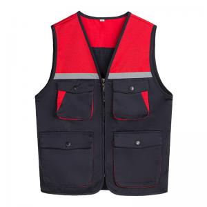 China Reflective Safety Vest Customizable for Construction Work Uniform Worker Uniform Vest on sale