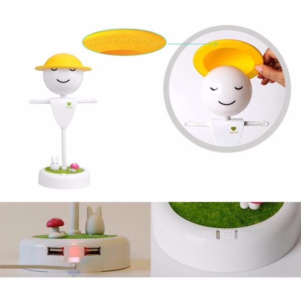Topshow Creative LED Lovely Touch Sensor Scarecrow Night Light For Kids