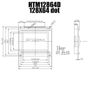 KS0108 Graphical LCD Display 128x64 , White Backlight LCD Graphic Module