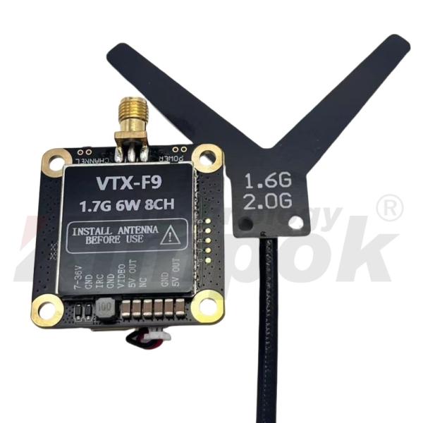 1.7G 6W Wireless Video Transmitter and Receiver 8CH Support IRC Tramp 1.7G VTX VRX
