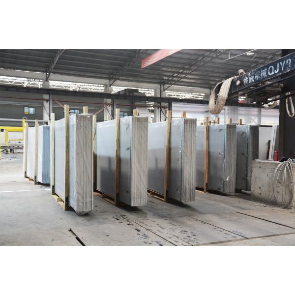 High Ridigity White Calacatta Artificial Quartz Stone Benchtop With SGS