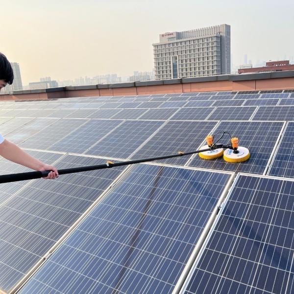 Buy Electric Solar Panel Module Cleaning Brush with 3.5m Max Unfold Size and Efficiency at wholesale prices