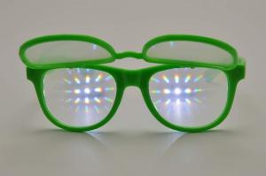 Quality Double Effect Plastic Diffraction Glasses Flip Up Style For Decoration for sale