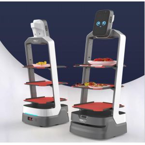 Buy cheap No Dust Automated Food Delivery Robot Restaurant BBQ Sushi Steak from wholesalers