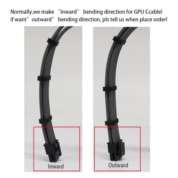 Sleeved Cables PSU Extension Kit 18AWG 30cm ATX 24P,CPU4+4P,PCI-E 6+2P,PCI-E 6P For ATX Power Supply Cable