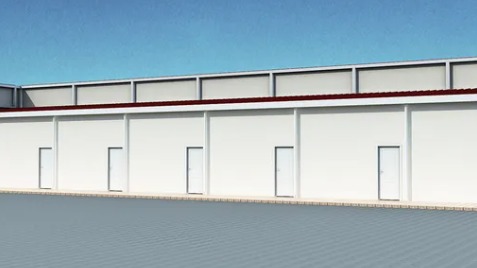 Custom PEB Steel Workshop Manufacturing Plant Warehouse Storage Application
