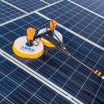 Electric Solar Panel Module Cleaning Brush with 3.5m Max Unfold Size and