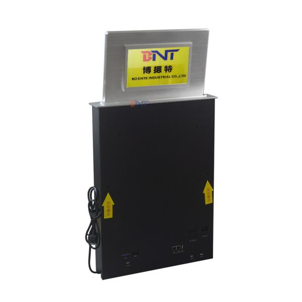 New design conference system lcd monitor lift mechanism with backside name screen