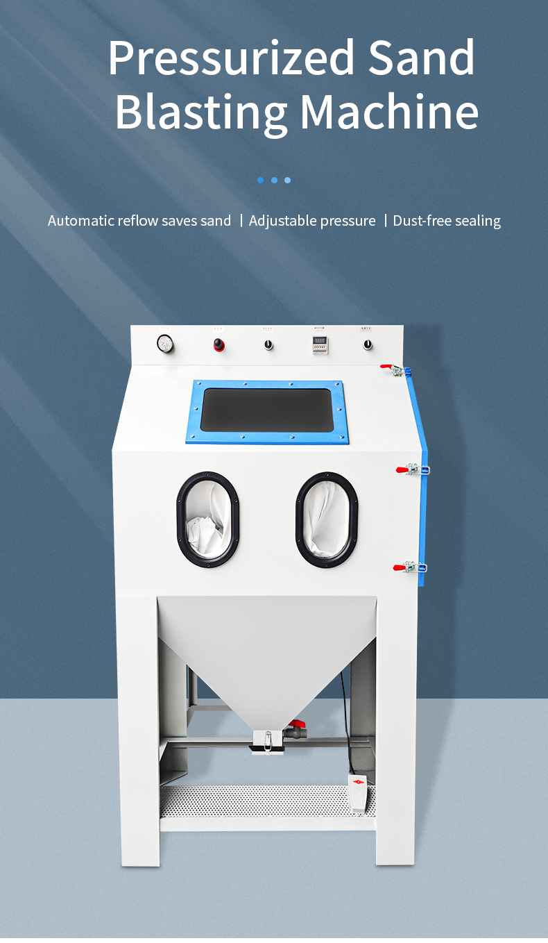 China Factory Automatic Return Sand Blasting Machine for Descaling Rust Removal