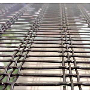 Quality Poly Ripple Rectangular Shape Aperture Vibrating Screen Wire Mesh for sale