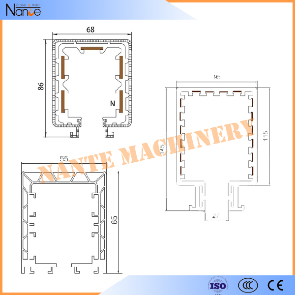 PVC Powerail Enclosed Insulated Conductor Bar Systems 35A - 240A