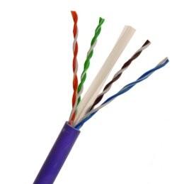 Buy 23 AWG UTP CAT6 Security Camera Cable with 4 Pairs Bare Copper CMR Rated PVC at wholesale prices