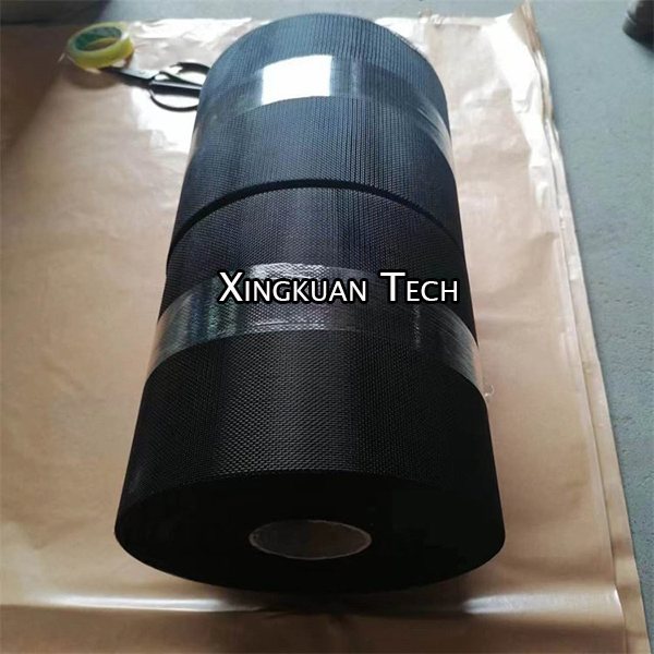 Black / White Epoxy Coated Supporting Steel Wire Mesh For Filter Elements