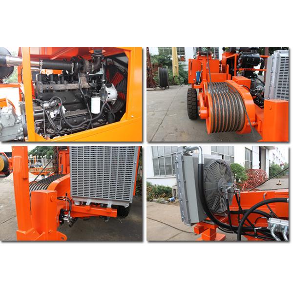 TY120 120kN Cummins Engine Puller Conductor Stringing Equipment With Hydraulic