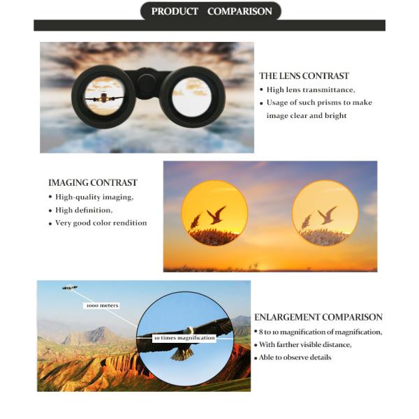 10x25 Compact Folding Binoculars For Bird Watching High Definition