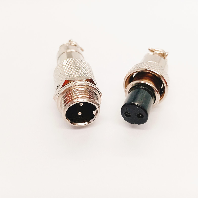 Aviation Connector GX12-2-3-4-5-6-7 Pin Connector Snap On Threaded Locking Type GX12-6P