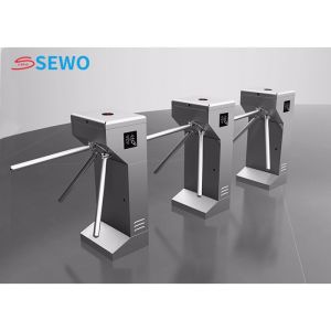 Subway Vertical Tripod Turnstile Gates Pedestrian Access Control System 30people
