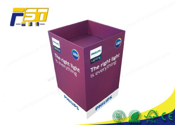 Buy Eco - Friendly Paper Cardboard Recycling Bins Snacks Retail Point Of Purchase Displays at wholesale prices