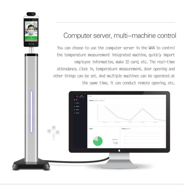 Digital Non Contact Face Recognition Temperature Scanner Infrared Thermometer
