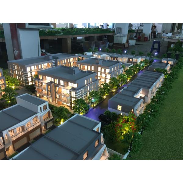Acrylic Plastic Architecture House Model For Townhouse Displaying 1 / 100 Scale