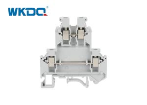 JUKKB 3 Screw Terminal Block , OEM Fused Terminal Block Wire Pressing Flame