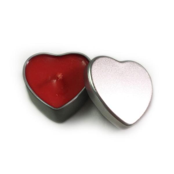 Buy Plain mini heart shape candle tin at wholesale prices