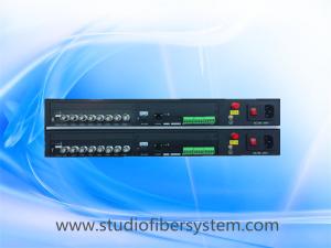 China 8CH video &8CH audio&1PTZ control data&1CH ethernet fiber converters for remote CCTV surveillance system on sale