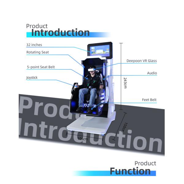 9D Virtual Reality Simulator 360 Degree Rotation VR Theme Park Game