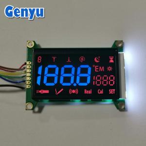 China Blue Segments VA LCD Module Black 5V LCD Display White Backlight With PCB on sale