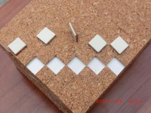 China Cork Pads with self-adhesive / Glass protection adhesive cork pads / spacer separator pads on sale