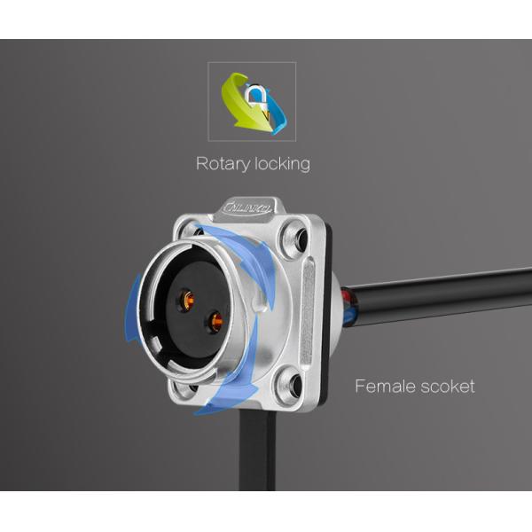 DH 20 Alloy protective materials Optional colors Connector Power IP65/IP67 Circular Mount Panel Waterproof Connector