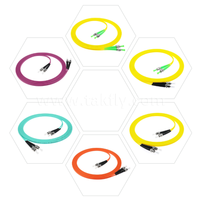 ST-ST Simplex & Duplex Fiber Optic Patch Cord – SM/MM, for Optical Network Interconnection
