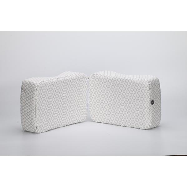 Black Leg Foot Support Memory Foam Knee Pillow With Plush Cover For Leg Relief