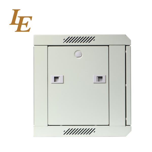 19inch 6U 600mm Width SKD Flat Packing Wall Mounted Rack SPCC Metal Small Case Cabinet Enclosure, RAL7035 Grey RAL9004 Black Optional, 1.2mm Thickness 5mm Tempered Glass Front Door with Lock