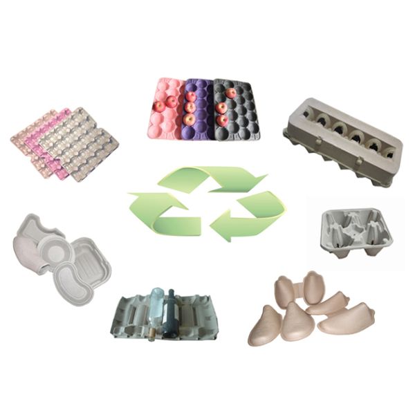 Fully Auto Paper Molded Egg Carton Making Machine Vacuum Suction Forming Type