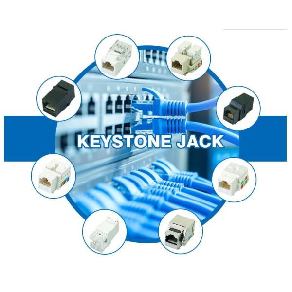 CAT6 Ethernet Lan Cable RJ45 Keystone Jack Inline Coupler White Color