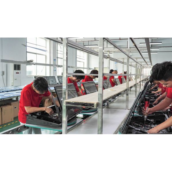55" Horizontal Digital Signage Touch Screen Information Query Kiosk Interactive Slanted Display Console Board OEM
