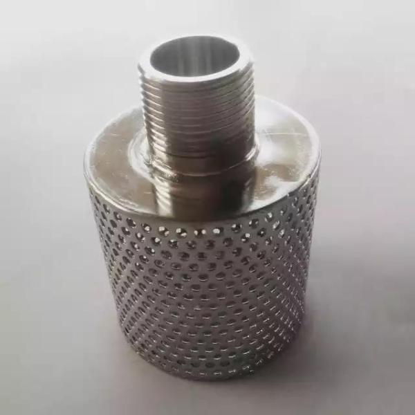 Pipe 1-8 suction and Lay flat round hole steel strainer factory direct sale