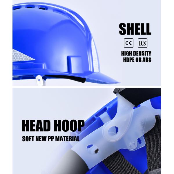 Construction Black Work Helmet ABS Shell 4/6 Points 9 colors CE EN397