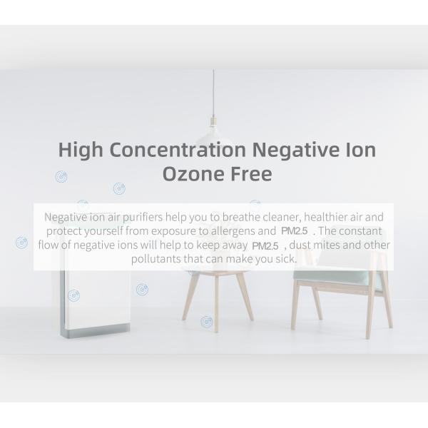 HOMEFISH Negative Ion Household Air Purifier UVC Luftreiniger 220V