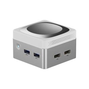 Quality Intel N100 Mini Cube Computer LPDDR5 Dual Gigabit Ethernet RJ45 Mini PC For Home for sale