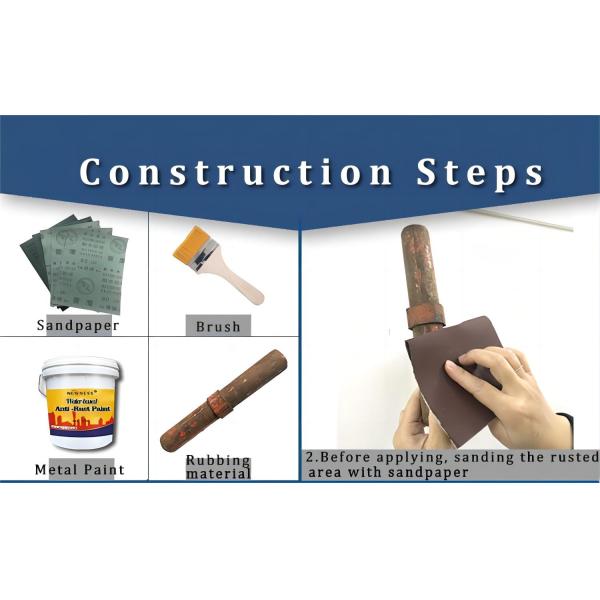 Preventive Anti-Rust Primer Water-Based Primer for Metal Surfaces and Rust Conversion