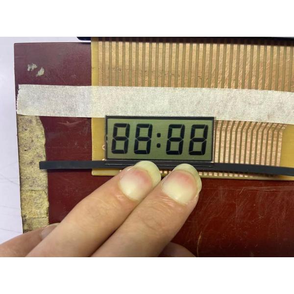 Positive Reflective Polarizer TN LCD Display Custom 7 Segment For Hour Meter